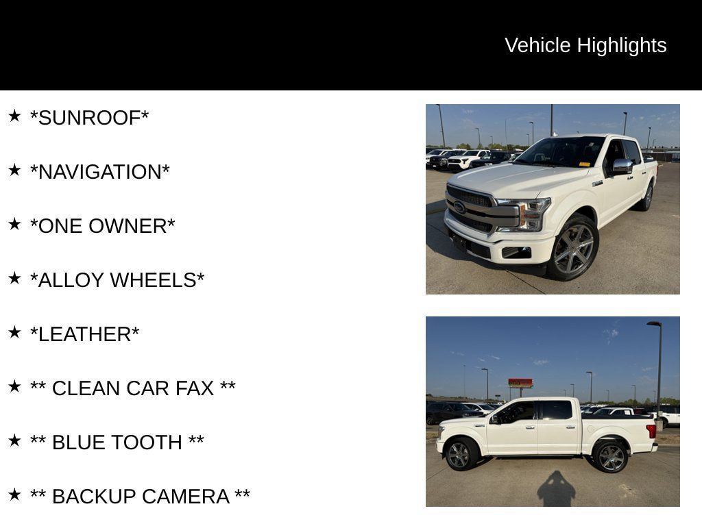 Used 2020 Ford F150 Platinum w/ Equipment Group 701A Luxury RWD image 4