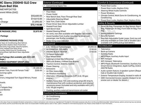Used 2023 GMC Sierra 2500 SLE w/ SLE Value Package; AWD/4WD image 3