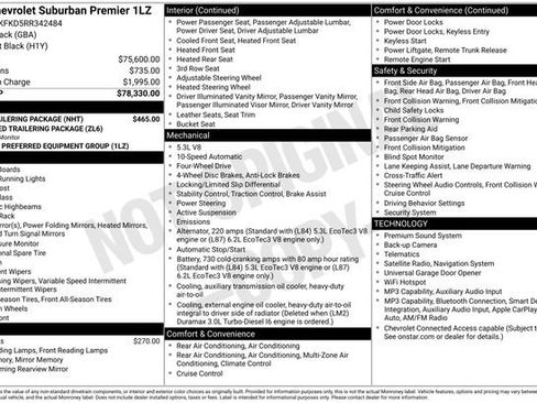 Used 2024 Chevrolet Suburban Premier w/ Max Trailering Package AWD/4WD image 2