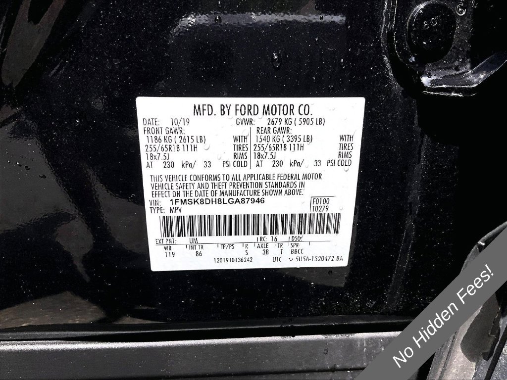 Used 2020 Ford Explorer XLT AWD/4WD image 30