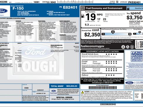 Used 2023 Ford F150 Lariat w/ FX4 Off-Road Package AWD/4WD image 4