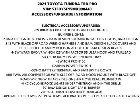 Used 2021 Toyota Tundra TRD Pro AWD/4WD image 3