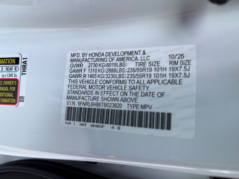 New 2026 Honda Odyssey Touring image 35