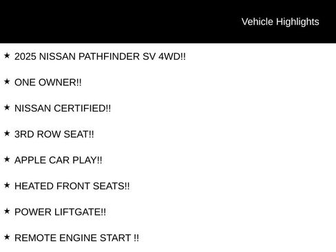 Certified 2025 Nissan Pathfinder SV image 6