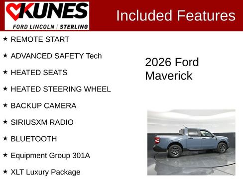 New 2026 Ford Maverick XLT w/ Equipment Group 301A AWD/4WD image 3
