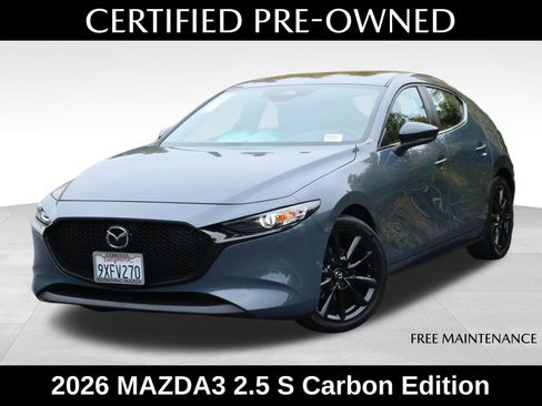Certified 2026 MAZDA MAZDA3 Carbon AWD/4WD image 1