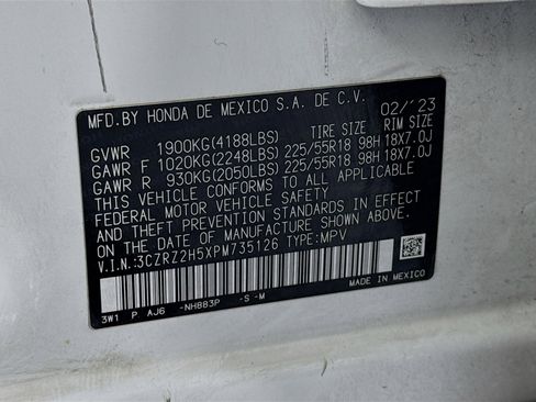 Certified 2023 Honda HR-V Sport image 30