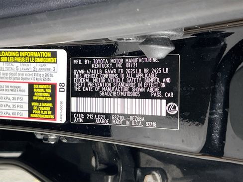 Used 2021 Lexus ES 350 w/ Premium Package FWD image 30