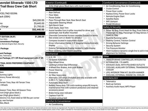 Used 2022 Chevrolet Silverado 1500 Custom Trail Boss w/ Midnight Edition image 27