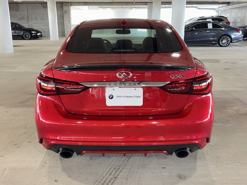 Used 2018 INFINITI Q50 Red Sport 400 w/ Sensory Package (Sport) image 7