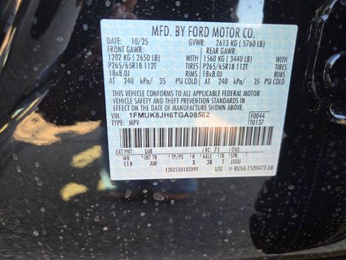 New 2026 Ford Explorer Tremor w/ Tremor Convenience Package image 18