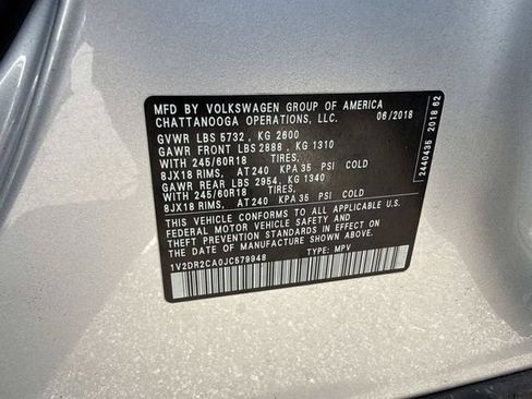 Used 2018 Volkswagen Atlas SE FWD image 35