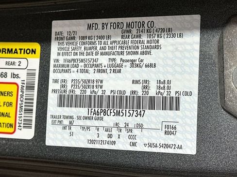 Used 2021 Ford Mustang GT Premium w/ Equipment Group 401A RWD image 26