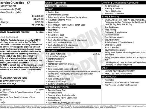 Used 2012 Chevrolet Cruze Eco image 15