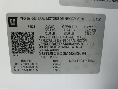 Used 2021 GMC Sierra 1500 Elevation AWD/4WD image 36