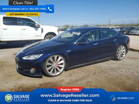 Used 2015 Tesla Model S AWD image 1