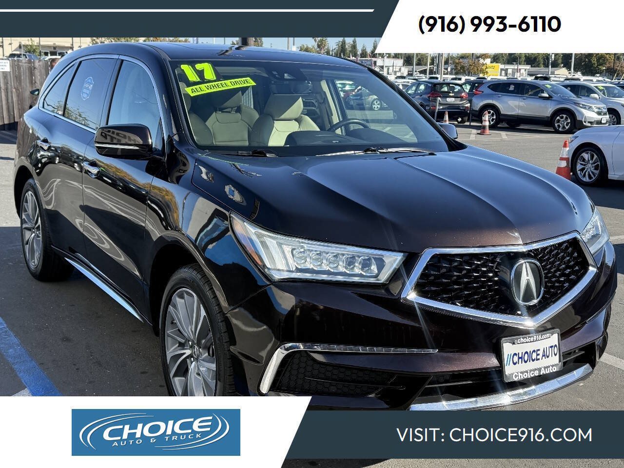 Used 2017 Acura MDX w/ Technology Package AWD/4WD image 1