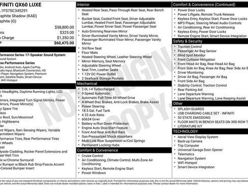 Used 2025 INFINITI QX60 Luxe image 40
