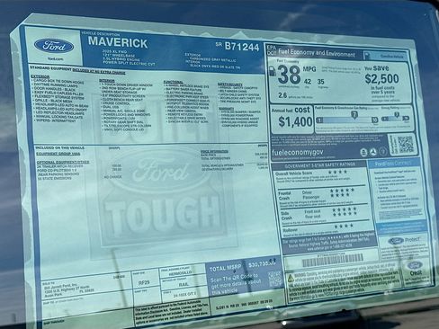 New 2025 Ford Maverick XL image 17