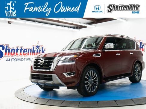 Used 2024 Nissan Armada Platinum w/ Captain's Chairs Package image 1