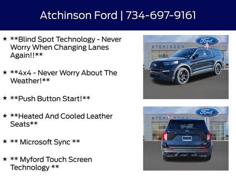 Certified 2022 Ford Explorer ST w/ Equipment Group 401A image 8