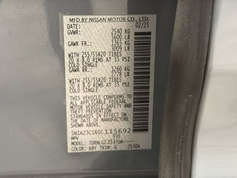 Used 2025 Nissan Murano SL AWD/4WD image 29