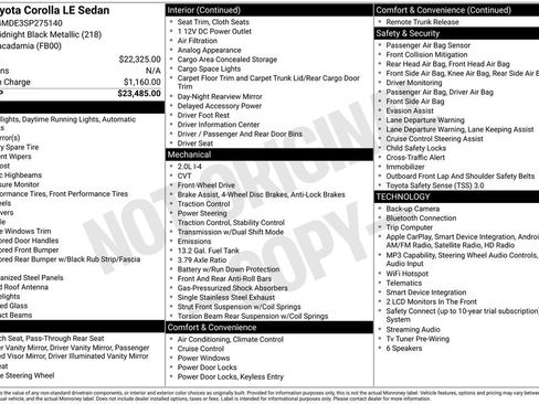 Used 2025 Toyota Corolla LE FWD image 6