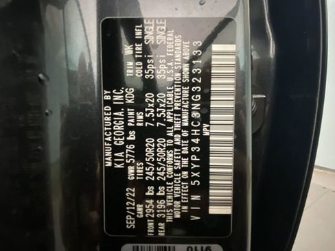 Used 2022 Kia Telluride EX w/ EX Premium Package FWD image 29