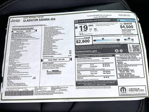 New 2026 Jeep Gladiator Sport image 30