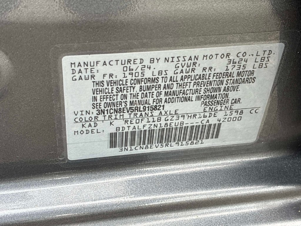 Certified 2024 Nissan Versa SV FWD image 21
