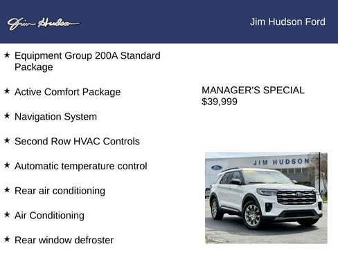 Certified 2025 Ford Explorer Active w/ Active Comfort Package image 12
