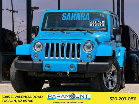 Used 2017 Jeep Wrangler Unlimited Sahara w/ Max Tow Package AWD/4WD image 1