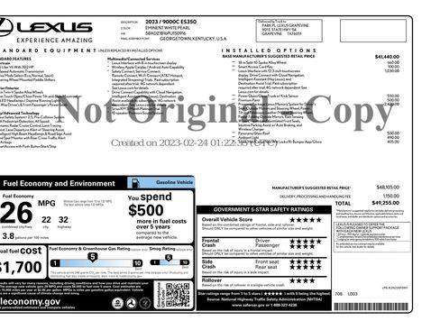 Used 2023 Lexus ES 350 w/ Premium Package FWD image 3