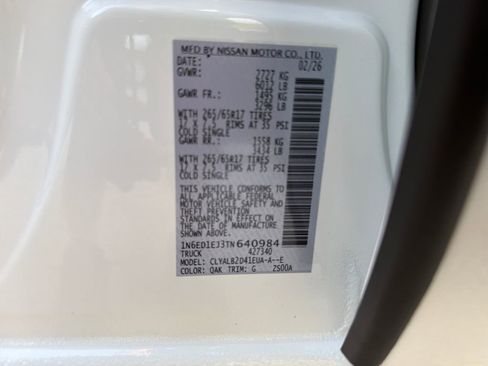 New 2026 Nissan Frontier SV image 29