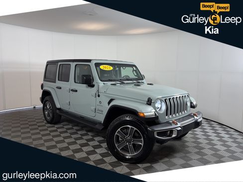 Used 2023 Jeep Wrangler Unlimited Sahara w/ LED Lighting Group AWD/4WD image 1