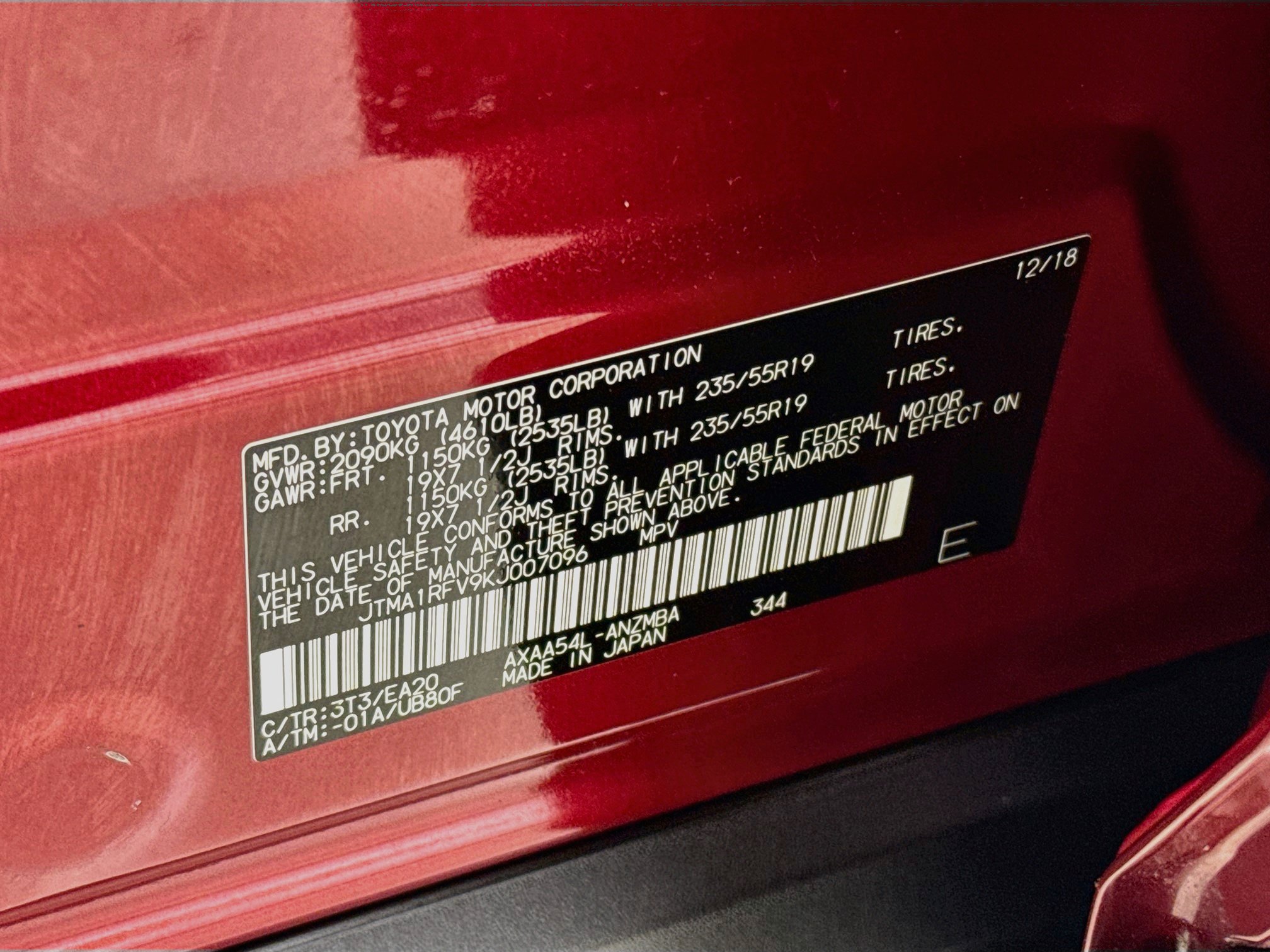 Certified 2019 Toyota RAV4 XLE Premium w/ Advanced Technology Package AWD/4WD image 34