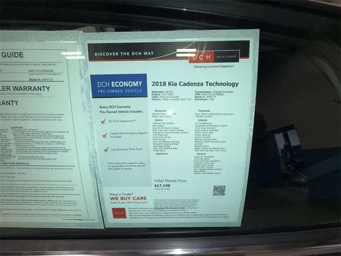 Used 2018 Kia Cadenza Technology image 12