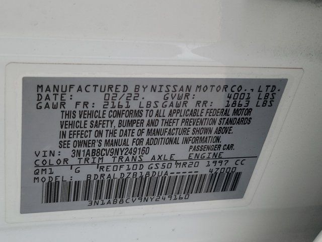 Certified 2022 Nissan Sentra SV FWD image 32