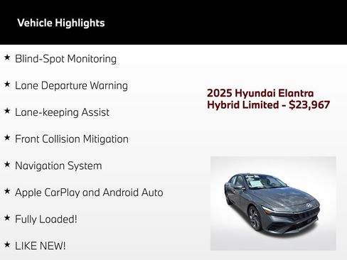 Used 2025 Hyundai Elantra Limited FWD image 5