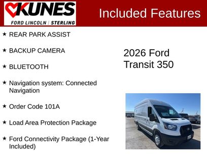 New 2026 Ford Transit 350 148 High Roof Extended w/ Load Area Protection Package