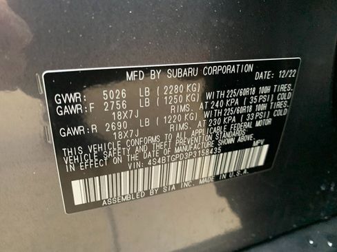 Used 2023 Subaru Outback Touring XT AWD/4WD image 33