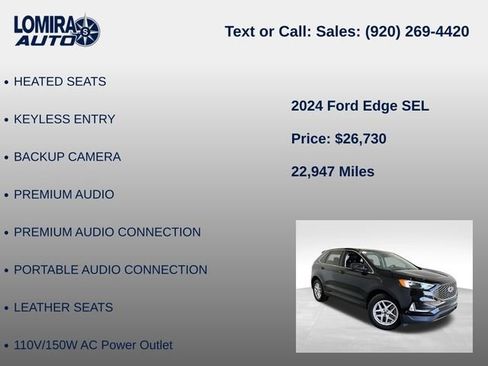 Used 2024 Ford Edge SEL w/ Convenience Package AWD/4WD image 21
