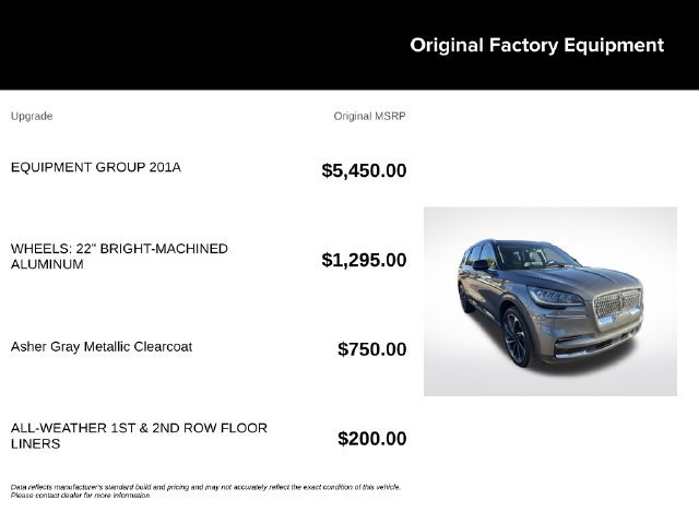 Used 2024 Lincoln Aviator Reserve w/ Equipment Group 201A AWD/4WD image 10