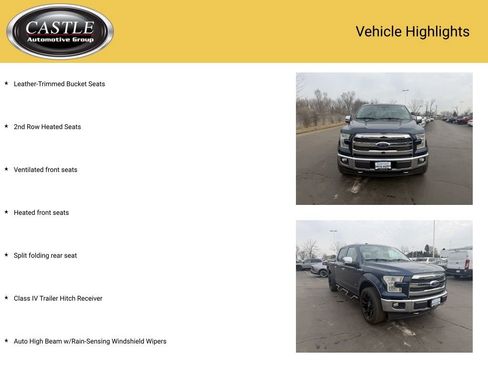 Used 2017 Ford F150 Lariat w/ Equipment Group 502A Luxury image 13