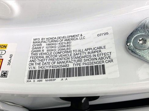 Certified 2025 Honda Accord SE image 33