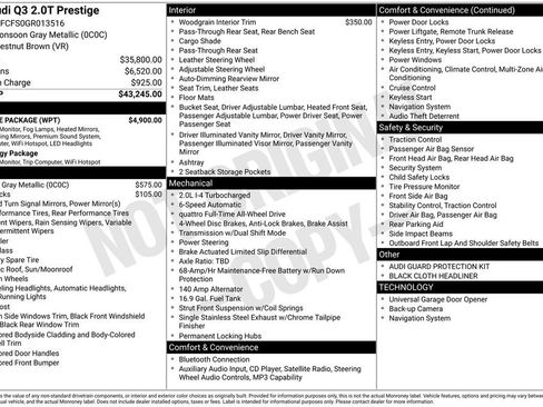 Used 2016 Audi Q3 2.0T Prestige w/ Prestige Package image 40