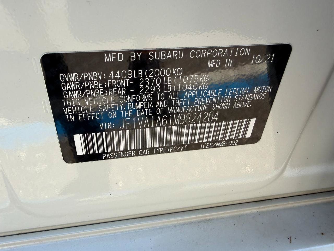 Used 2021 Subaru WRX AWD/4WD image 46