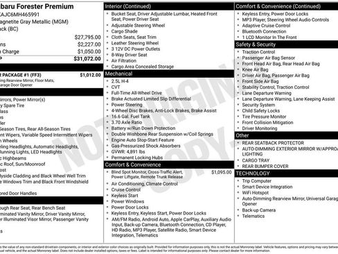 Used 2021 Subaru Forester Premium w/ Popular Package #1 image 7