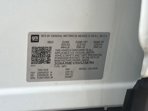 Certified 2022 Chevrolet Equinox RS w/ RS Leather Package FWD image 33