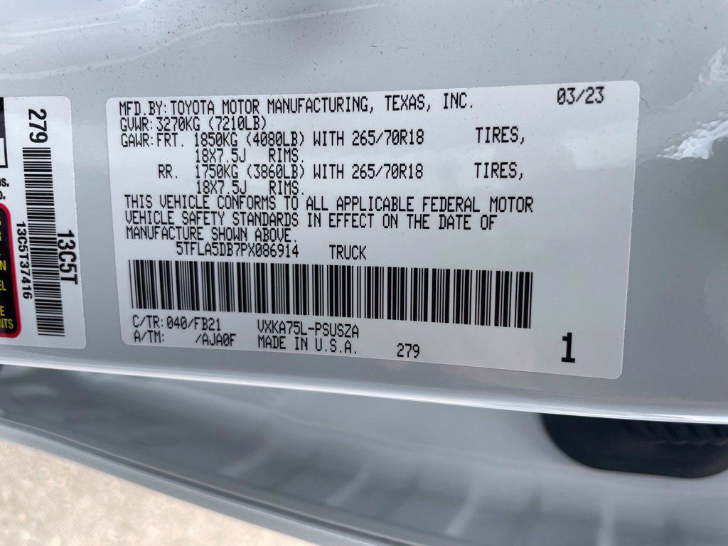 Used 2023 Toyota Tundra SR5 w/ SR5 Convenience Package AWD/4WD image 27
